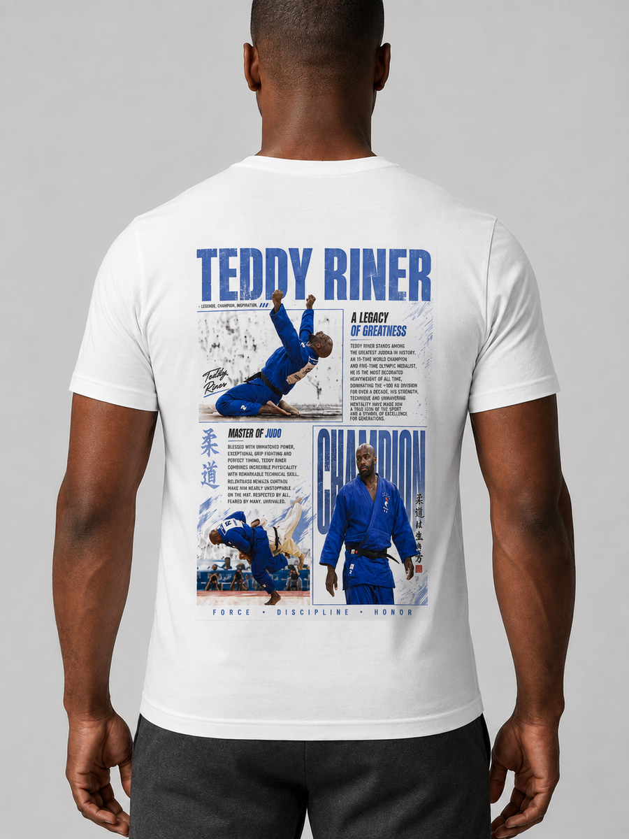 Teddy Riner T-Shirt — worn on a model