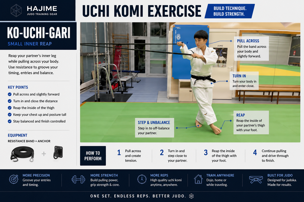 Judo Resistance Bands Set – 5 Levels for Uchi Komi, Strength & Conditioning