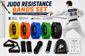 Judo Resistance Bands Set – 5 Levels for Uchi Komi, Strength & Conditioning
