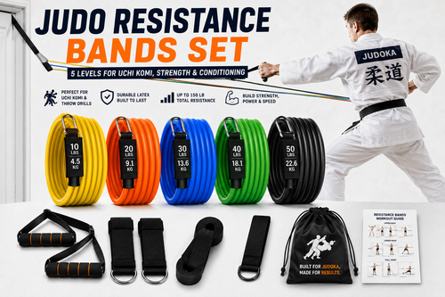 Judo Resistance Bands Set – 5 Levels for Uchi Komi, Strength & Conditioning