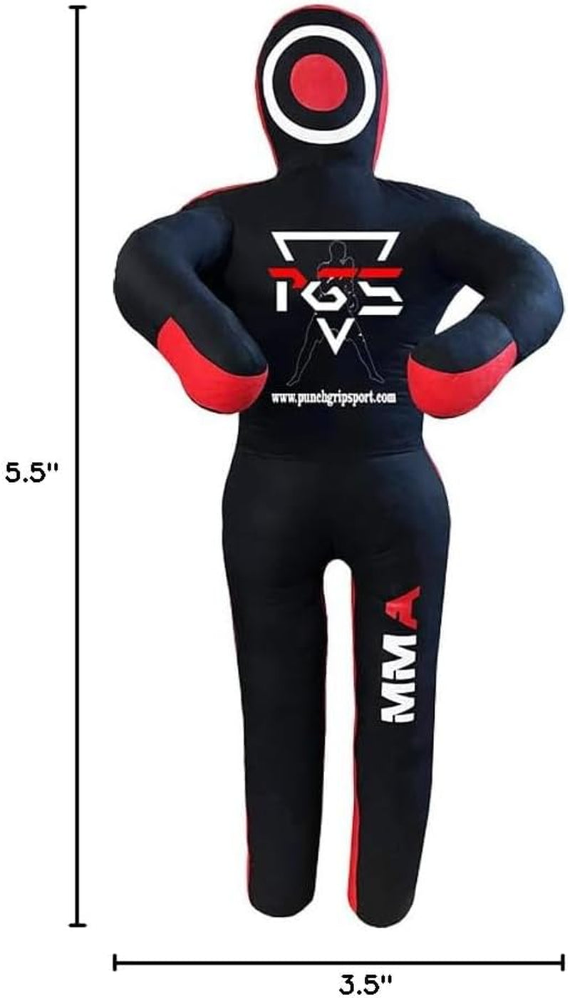 MMA Grappling Dummy Brazilian JIU Jitsu BJJ Punching Bag for Self Defense Wrestling Judo Karate Boxing Throwing Submission Standing Position - UNFILLED