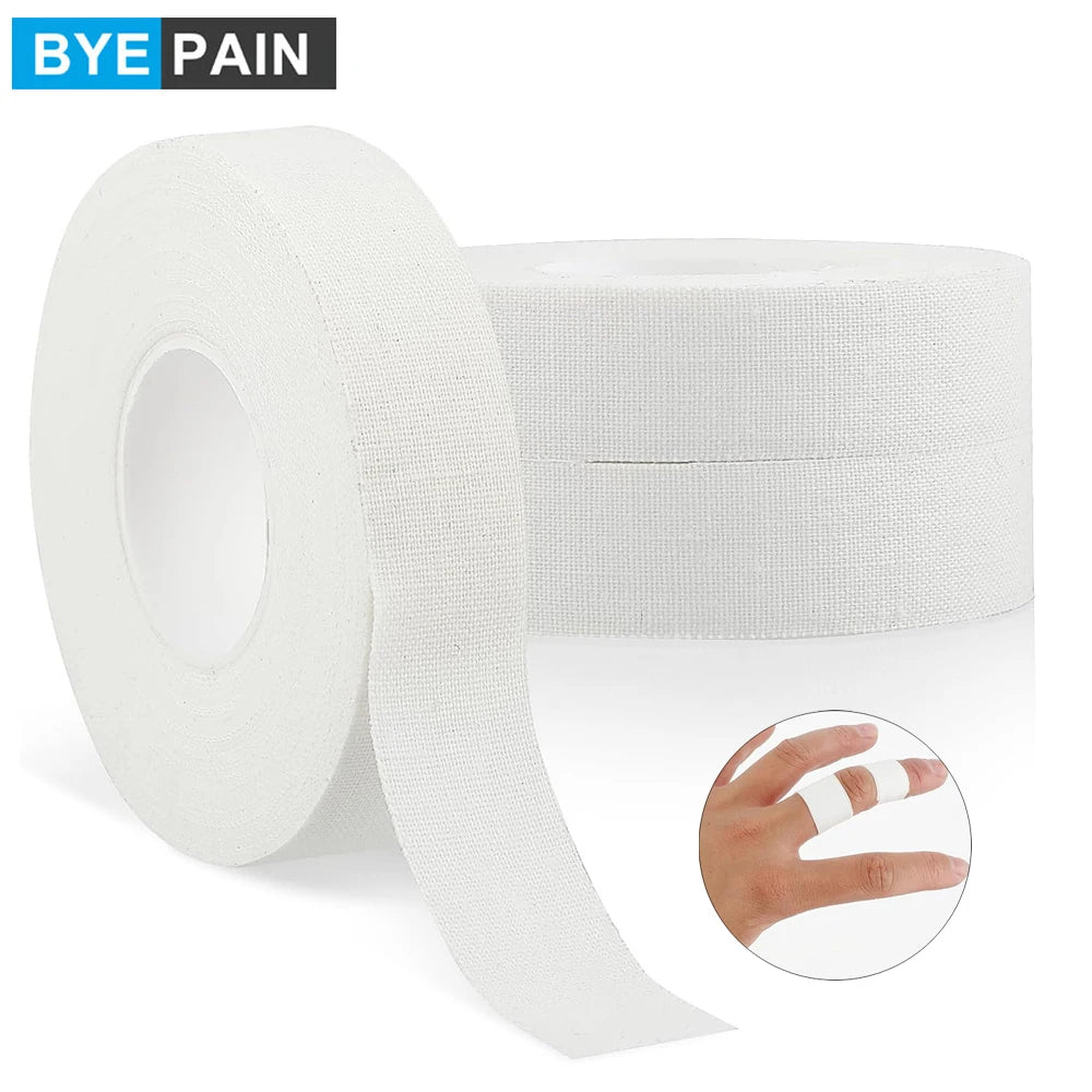 1/2/3Roll White Athletic Finger Tape - Foot Tape - No Sticky Residue & Easy to Tear - for Rock Climbing, Jiu-Jitsu, Grappling