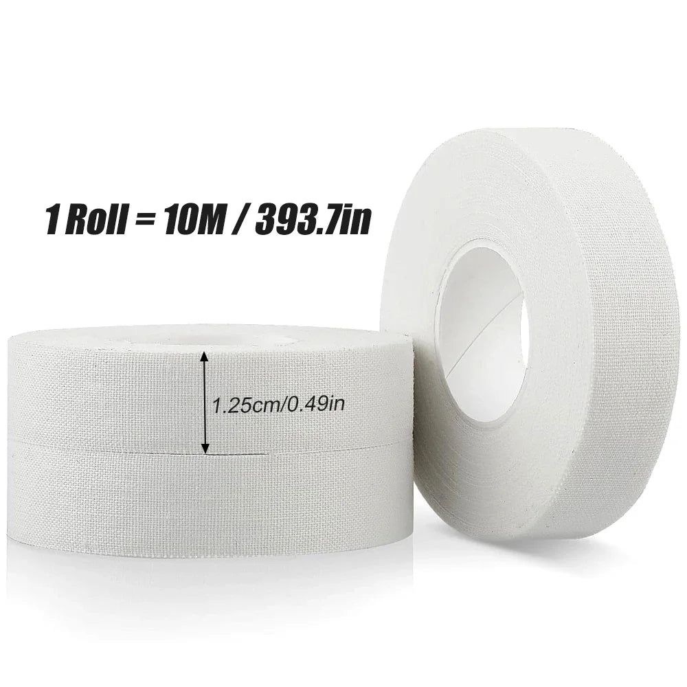 1/2/3Roll White Athletic Finger Tape - Foot Tape - No Sticky Residue & Easy to Tear - for Rock Climbing, Jiu-Jitsu, Grappling
