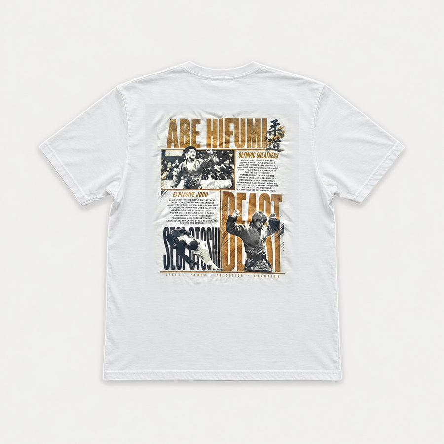 Hifumi Abe T-Shirt — full shirt laid flat