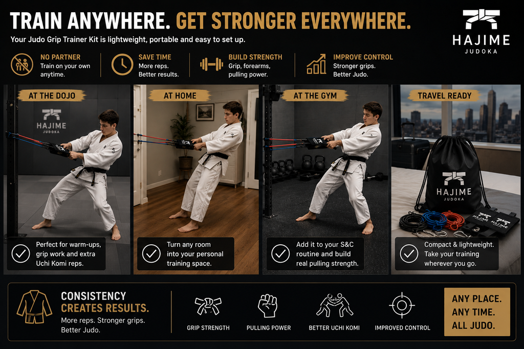Judo Grip Trainer Kit – Sleeve & Lapel Resistance Uchi Komi Bands