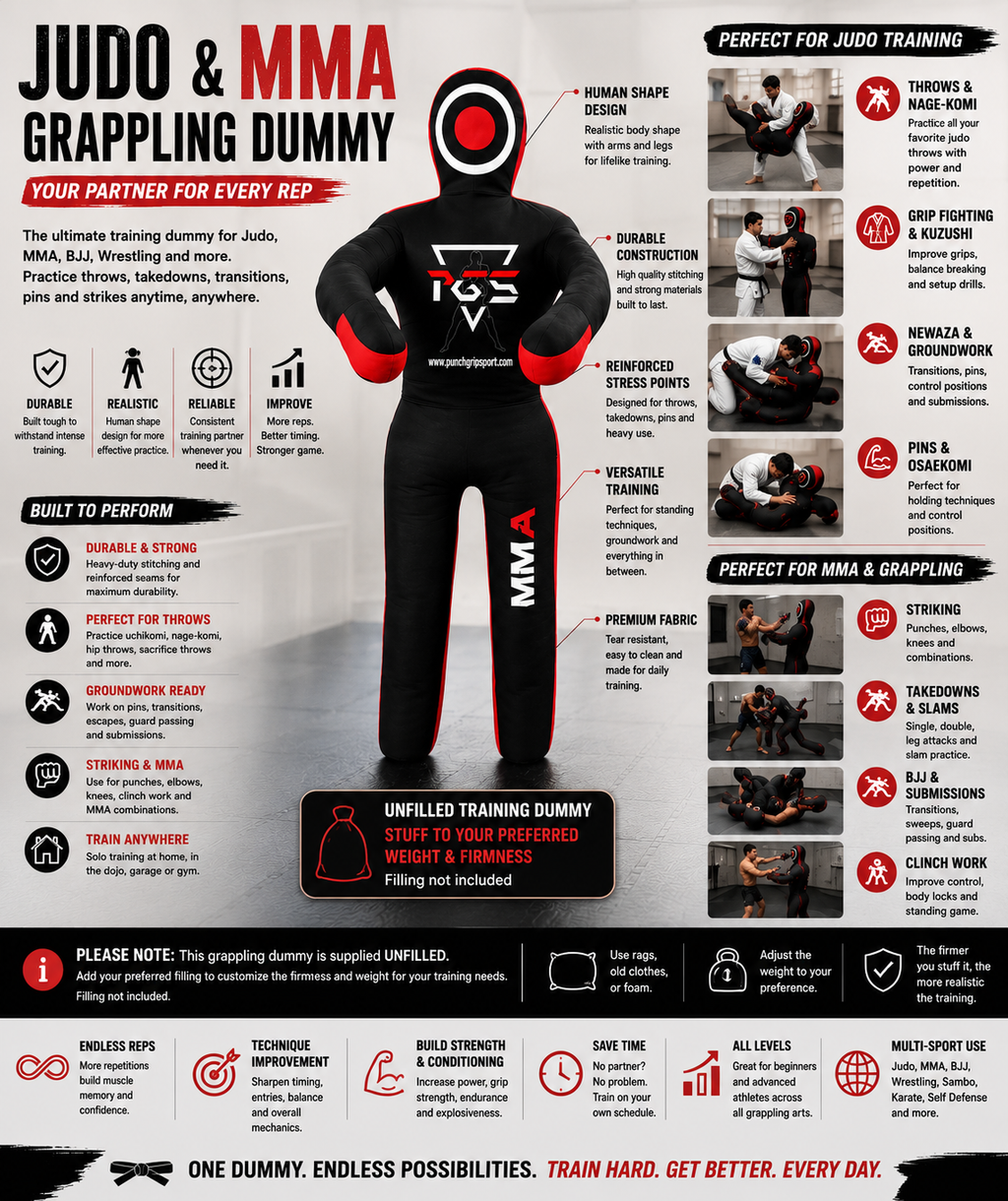Judo and MMA Grappling Dummy – Throwing & Groundwork Training