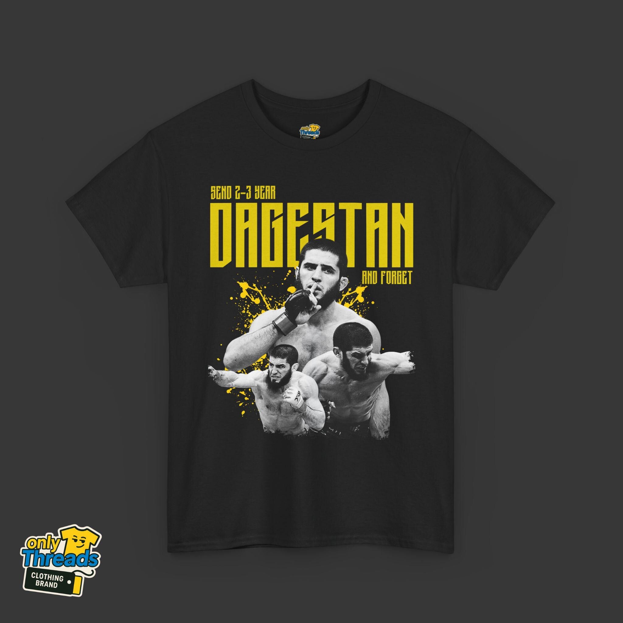 Send 2–3 Year Dagestan and Forget T-Shirt – Funny Islam Makhachev MMA Tee | Khabib Sigma | Unisex Gift for UFC Fans & Fight Night