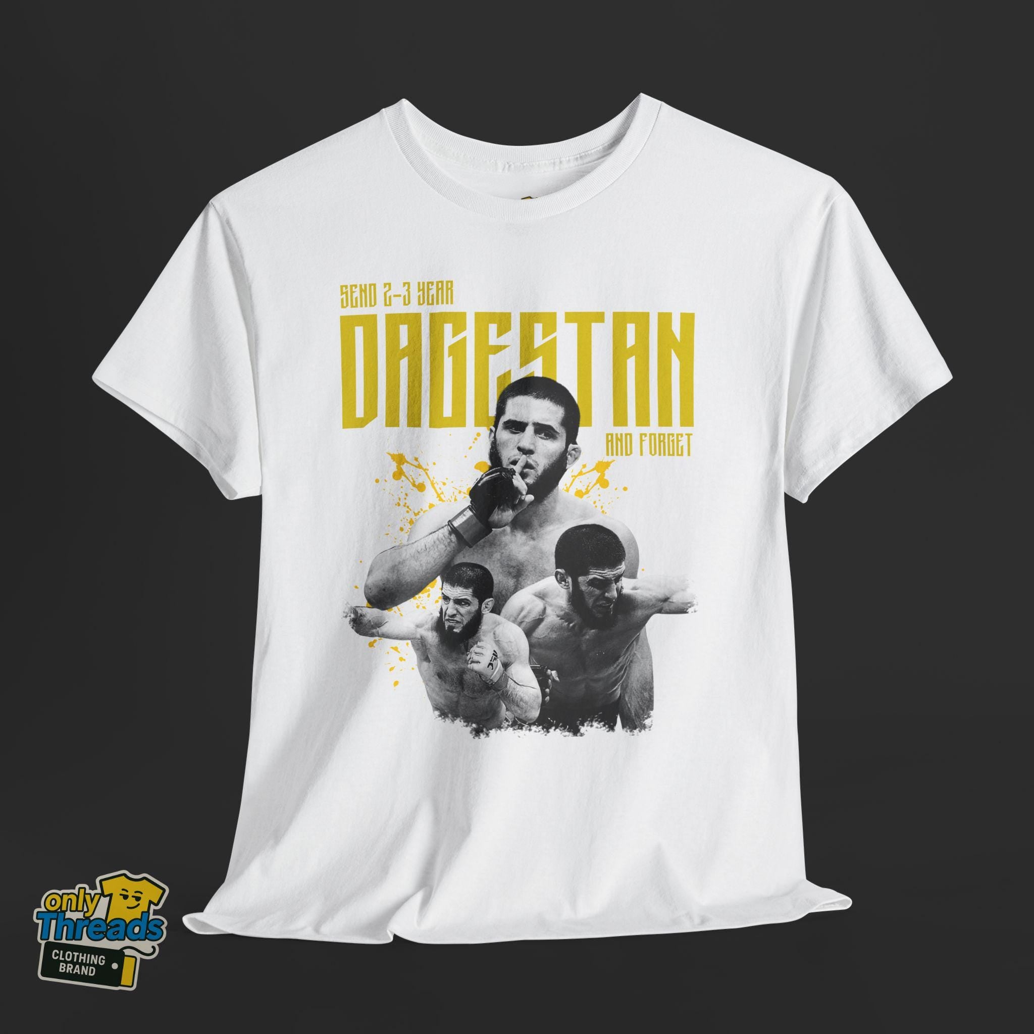 Send 2–3 Year Dagestan and Forget T-Shirt – Funny Islam Makhachev MMA Tee | Khabib Sigma | Unisex Gift for UFC Fans & Fight Night