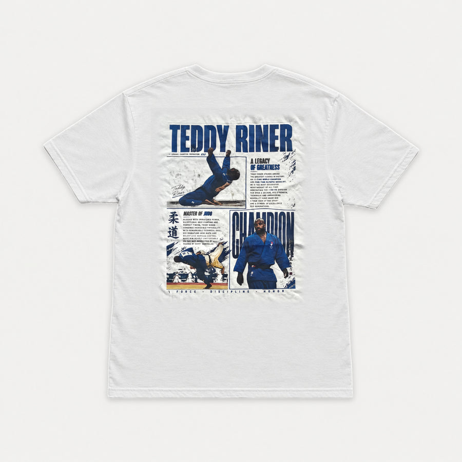 Teddy Riner T-Shirt — full shirt laid flat